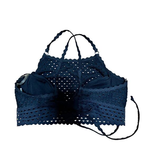 Robin Piccone Chira black‎ bikini top size Large NEW - Picture 5 of 5